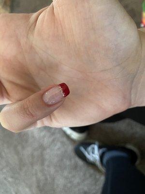 Filled nail