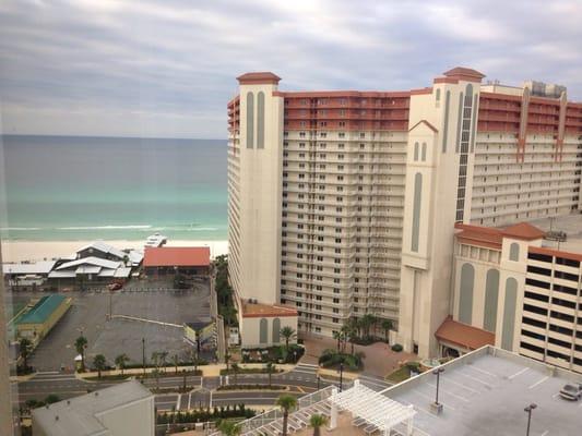 View of other resorts from my front balcony