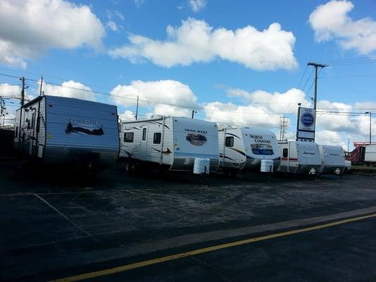 A gorgeous day like this gives a person "hitch-itch"--let the camping begin! We not only sell & service RV's, we rent and store them, too.