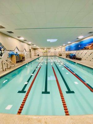 Our indoor heated pool at 24 Hr Fitness in Rancho Peñasquitos