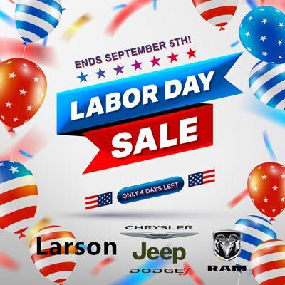 The Labor Day Sales Event is on NOW