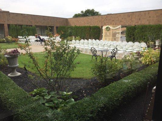 Garden Courtyard for On-Site Ceremony!