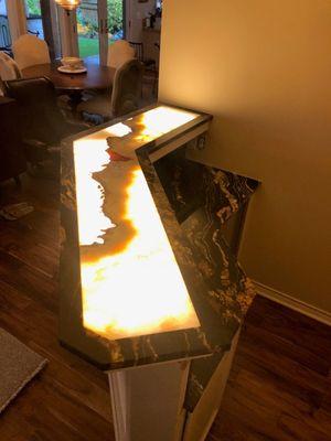 Illuminated Granite & Onyx Bar Top