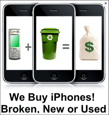 Looking to recycle your phone? We pay cash for new, old, or broken mobile devices. Contact us!