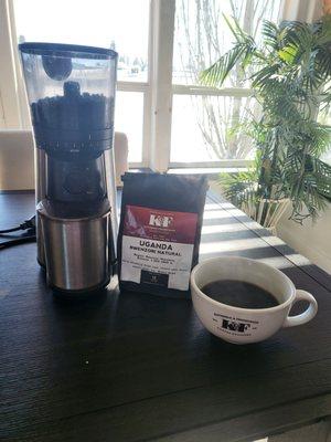 There's coffee and then there's K&F  Coffee Roasters. They are an award winning Roaster and are local. Order from their exquisite Menu!