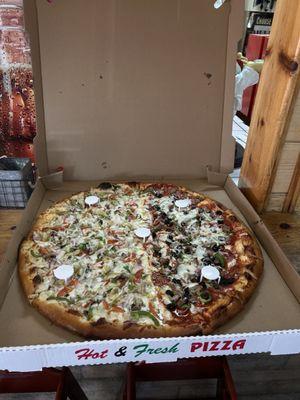 Huge pizza