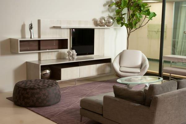 NYC Showroom Featuring our Duo Note Entertainment Unit.