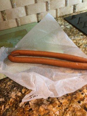 Smoked hunter sausage