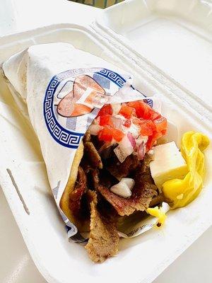 The "Our Famous Gyro" Pita