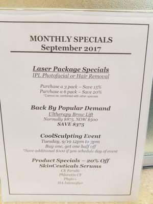 Amazing specials!