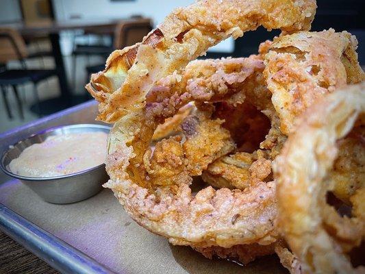 Onion Rings with Umami Sauce