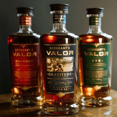 SERGEANT'S VALOR GRATITUDE IS A TRIBUTE SERIES OF SUPER-PREMIUM BOURBONS FOCUSED ON HONORING EXTRAORDINARY SERVICE.