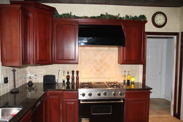 Example of a recently designed and installed kitchen by Nichols Plumbing and Heating.