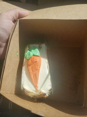 Carrot cake slice