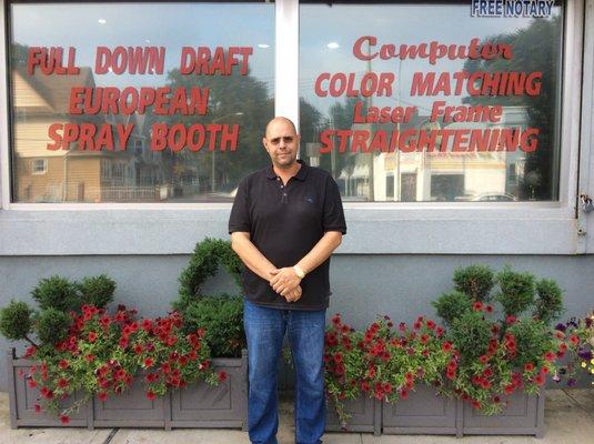 James Aurora owner of Sonny's Collision 106-12 Atlantic Avenue Ozone Park, NY 11416 718 846 7920 info@sonnyscollision.com