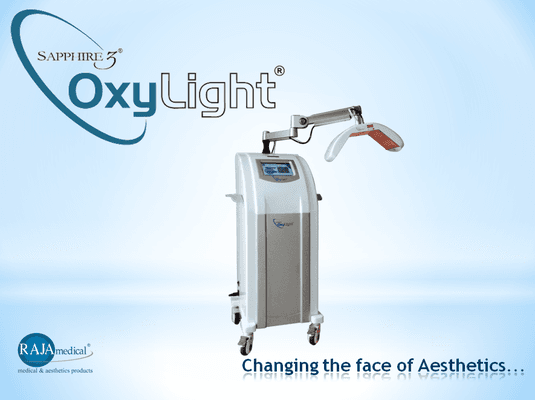 The OxyLight by Sapphire3: an effective treatment for: Fine lines and wrinkles, Acne, Scars, Hyper-pigmentation, Enlarged pores, anti-aging.