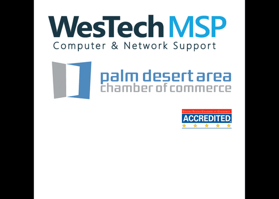 WesTech Networks is a proud member of the Palm Desert Area Chamber of Commerce