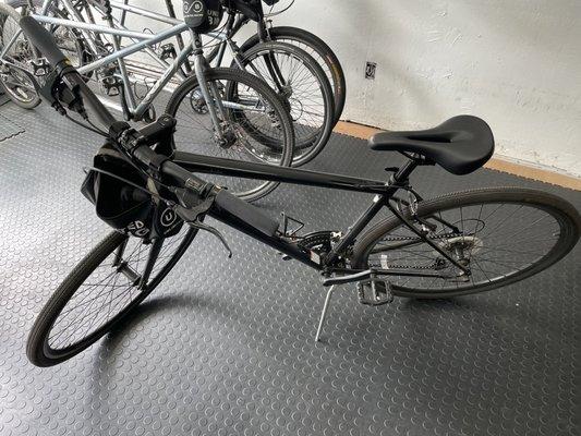 Height adjustable bikes.