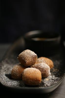 Honaunau Cinnamon & Sugar Dusted Malasadas | Koloa Rum Sauce.