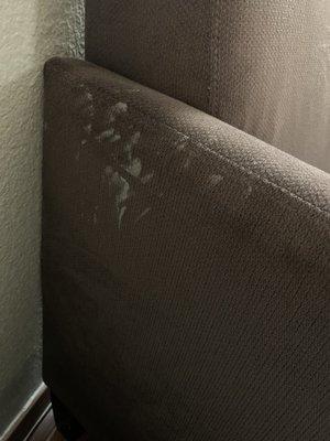 Dirt all over chair