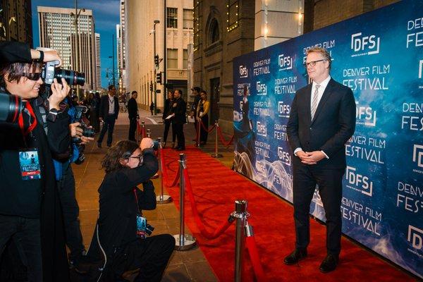 Photographers on the red carpet at the 41st Denver Film Festival