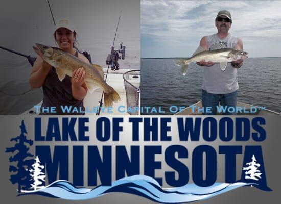 Walleye fishing on Lake of the Woods