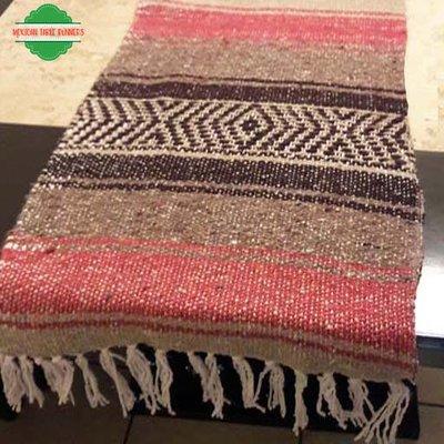 Blanket table runner, Mexican blanket, rustic table runners