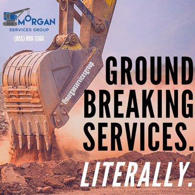 Morgan Services Group offers excavation, demolition, sidewalk & driveway services to help you achieve your construction goals!