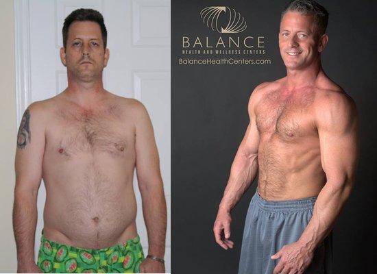 Balance Health client, Michael before and after.