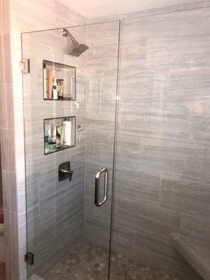 Beautiful new shower and glass