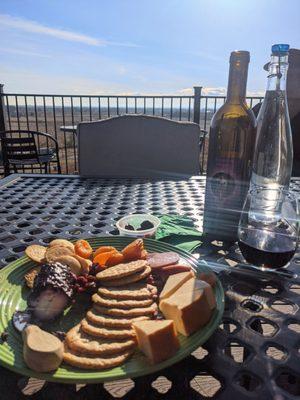 Wine and cheese board. If you get a bottle they remove the tasting charge (if you got a tasting)