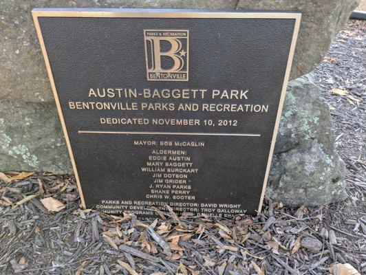 Austin-Baggett Park, Bentonville