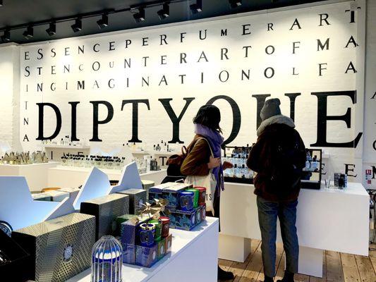 December 2018:  Spitalfields' Diptyque Shop, London UK.