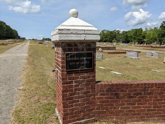 Oakwood Cemetery, Lanett AL