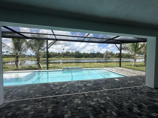 Pool enclosure 55 ft wide