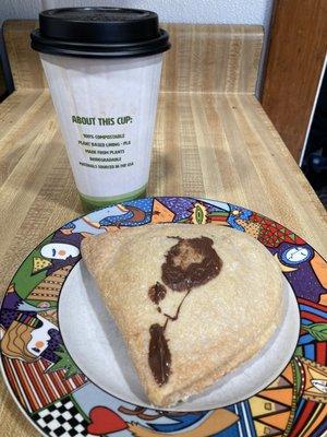 Nutella Pancake and Drip Coffee