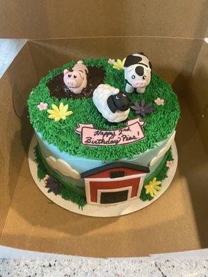 Farm animal birthday theme