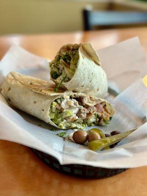 Chicken shawarma wrap