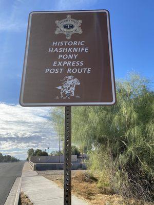 On Hayden between the Golf Course & The Belt walkway.