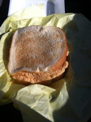 Catfish sandwich on white toast