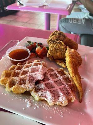 Chicken and waffles