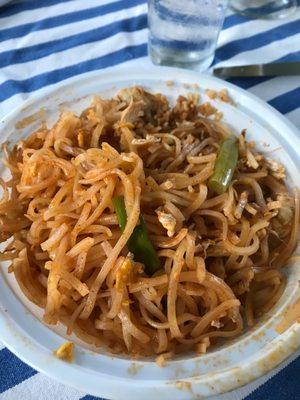 Pad Thai. AKA dry bowl of noodles.