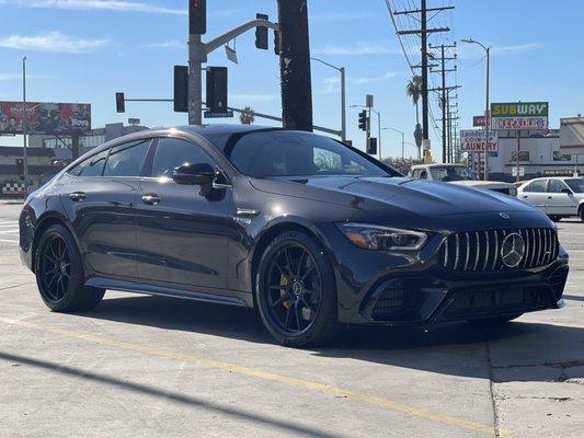 Brand new AMG GT W/ Yellow/Gold calipers and blacked out wheels