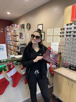 Congrats Sarah B. for winning those MCM sunglasses from our Thanksgiving 2022 drawing!