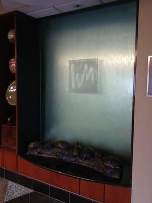 Water Wall in waiting area