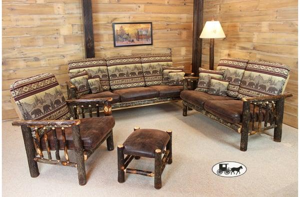 4-Piece Hickory Living Room Set