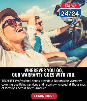 All Repairs carry a 24 month 24,000 mile warranty