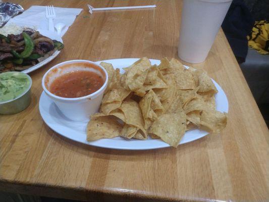 Salsa and chips