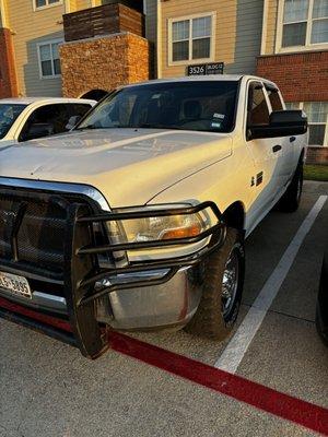 This truck is 1 of our main company trucks that we own, and will be pulling up to jobs looking professional and clean.