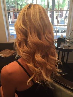 Amazing blowdry, extension application and style by Svetlana